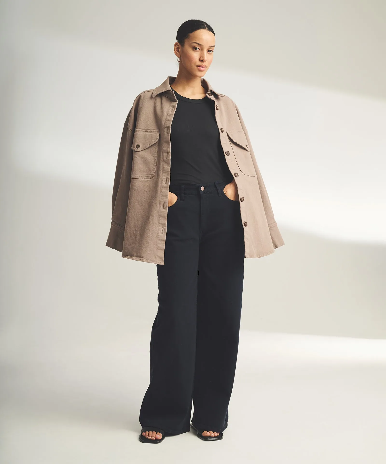 Soft Denim Oversized Jacket sold by Naadam product image thumbnail 5