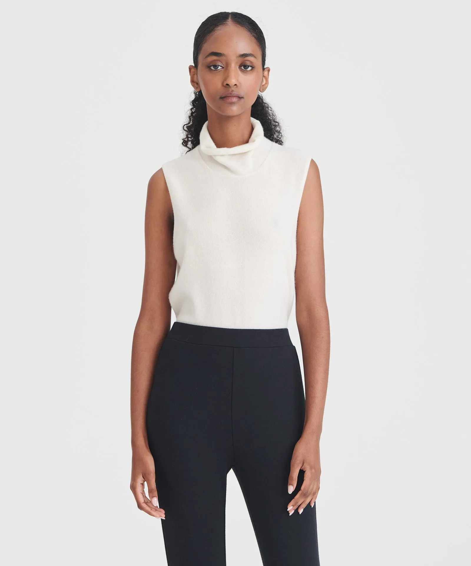 Signature Cashmere Sleeveless Turtleneck sold by Naadam product image thumbnail 2