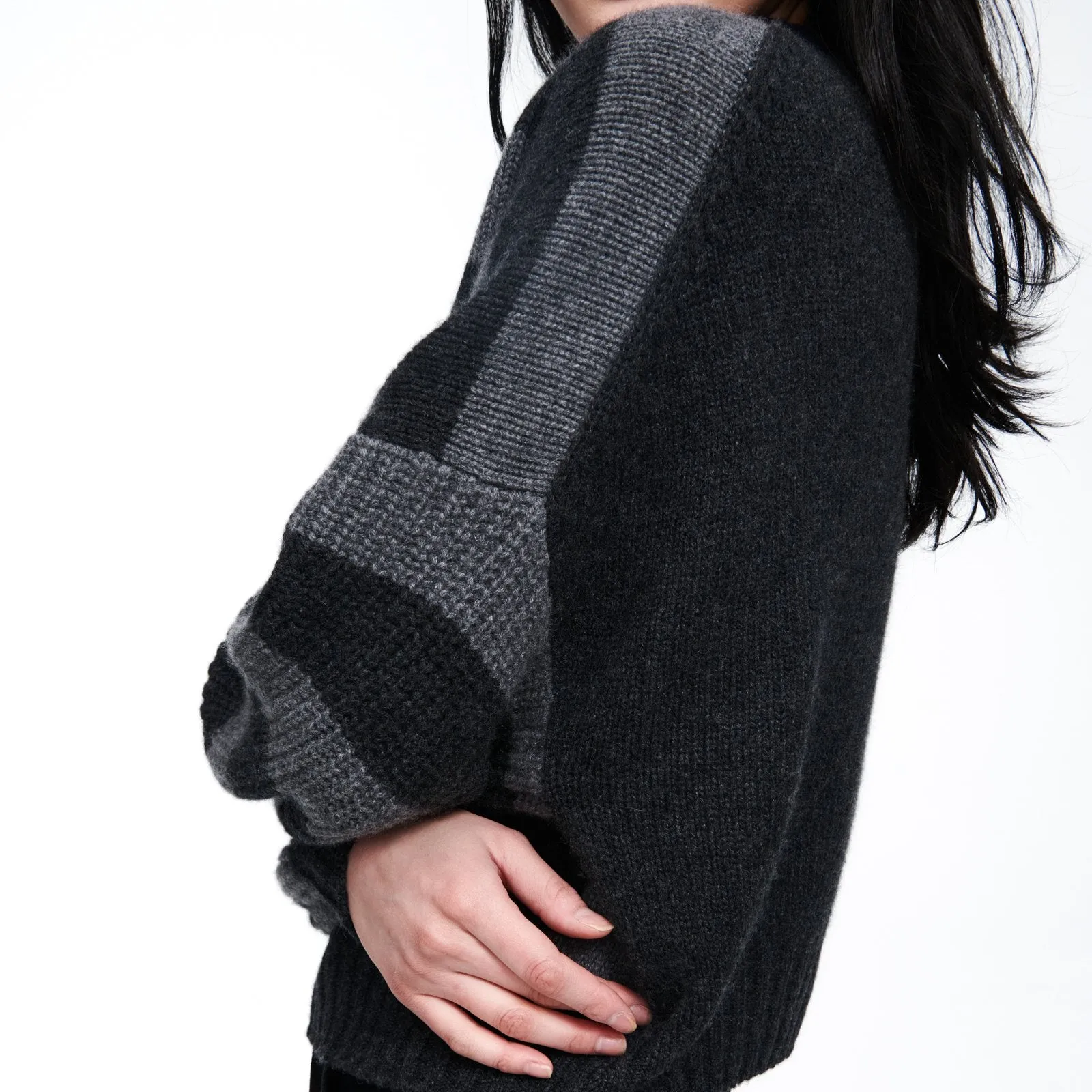 Luxe Cashmere Cropped Crewneck Sweater sold by Naadam product image thumbnail 5