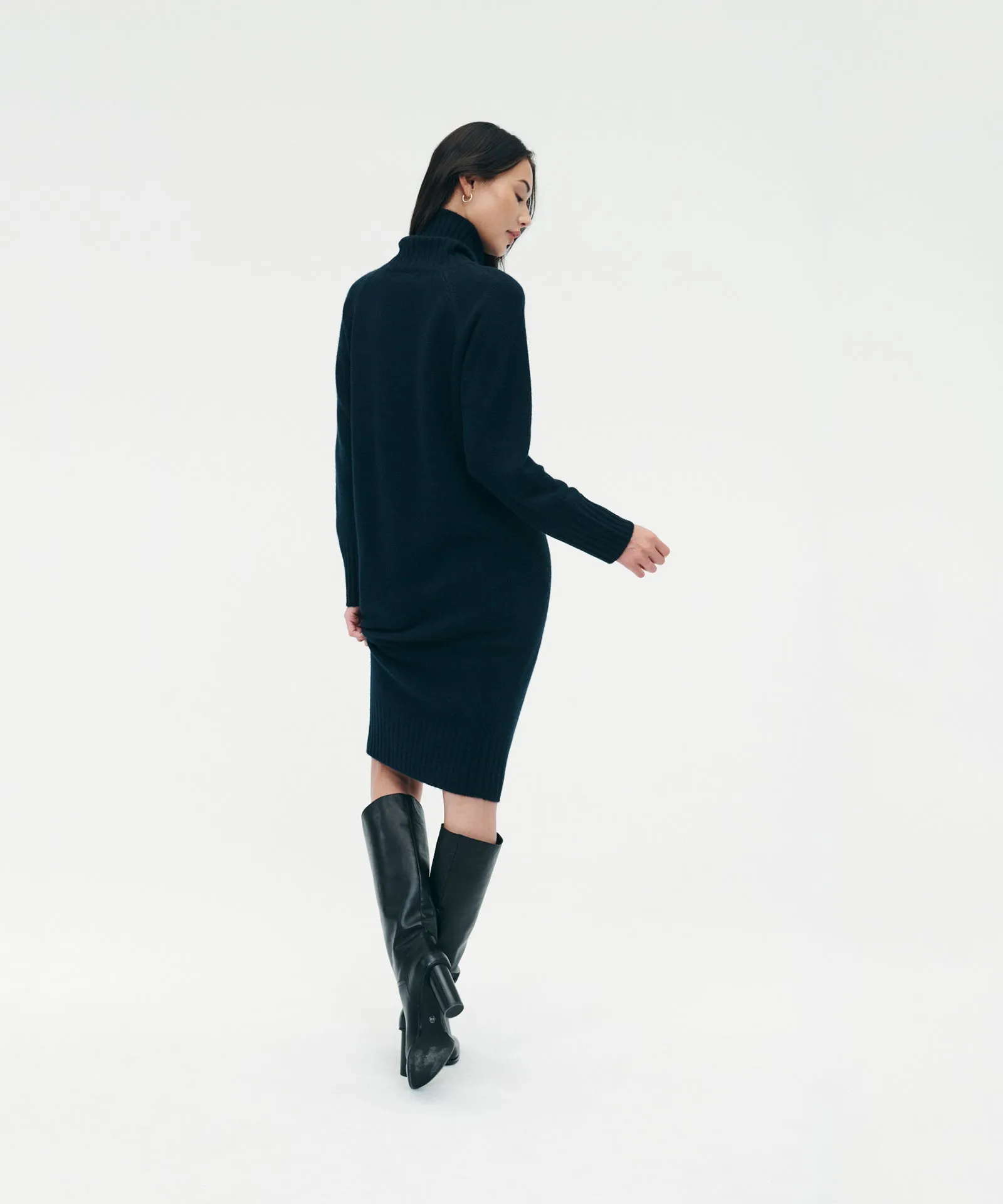 Luxe Cashmere Turtleneck Dress sold by NAADAM product image thumbnail 4