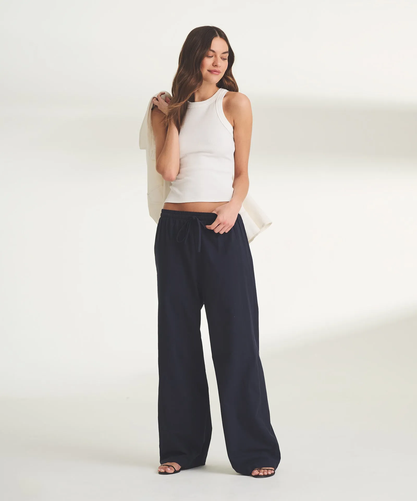 Organic Cotton Drawstring Pants sold by NAADAM product image thumbnail 2