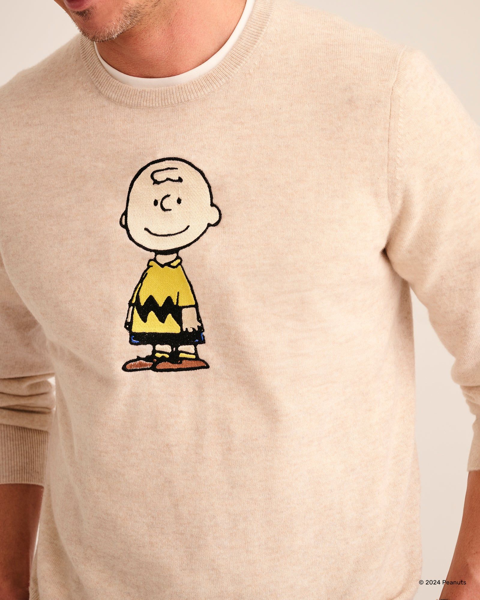 Men's Charlie Brown Cashmere Sweater sold by Naadam product image thumbnail 4