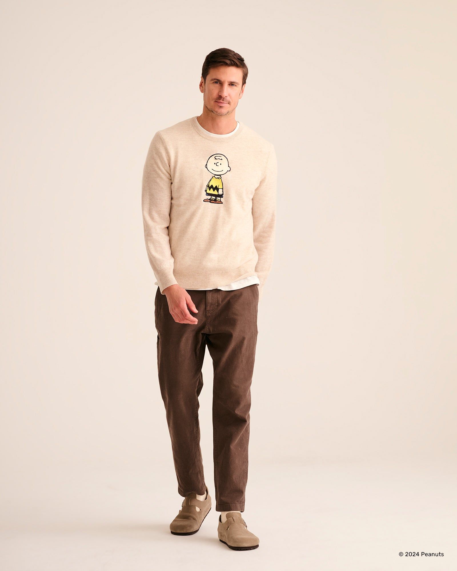 Men's Charlie Brown Cashmere Sweater sold by Naadam product image thumbnail 2