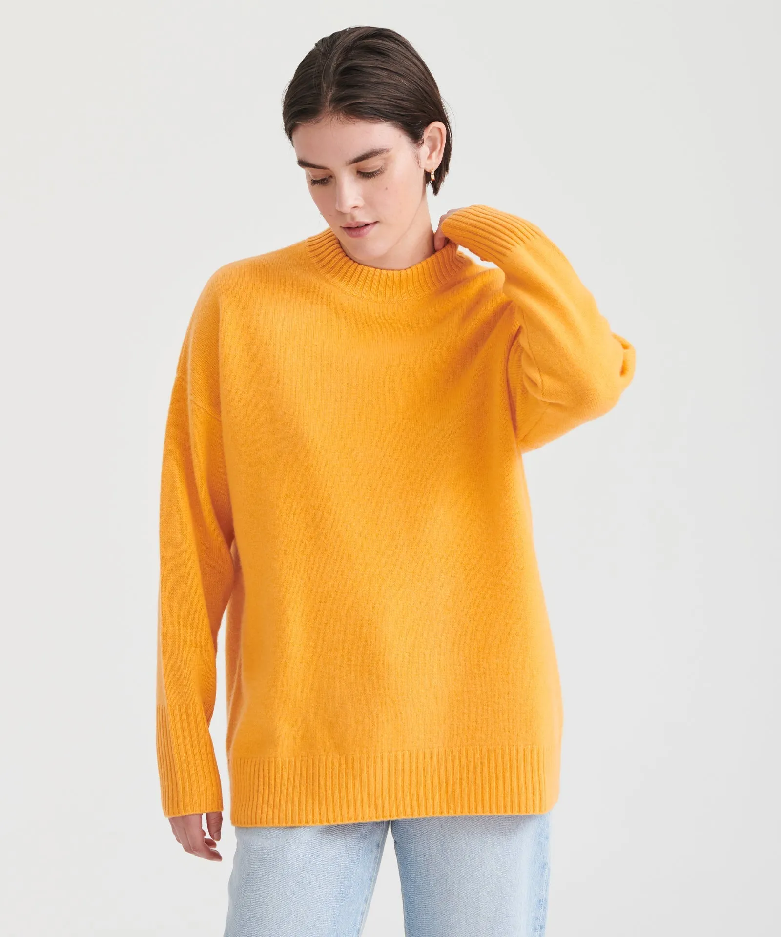 Luxe Cashmere Oversized Crewneck Sweater sold by NAADAM product image thumbnail 5