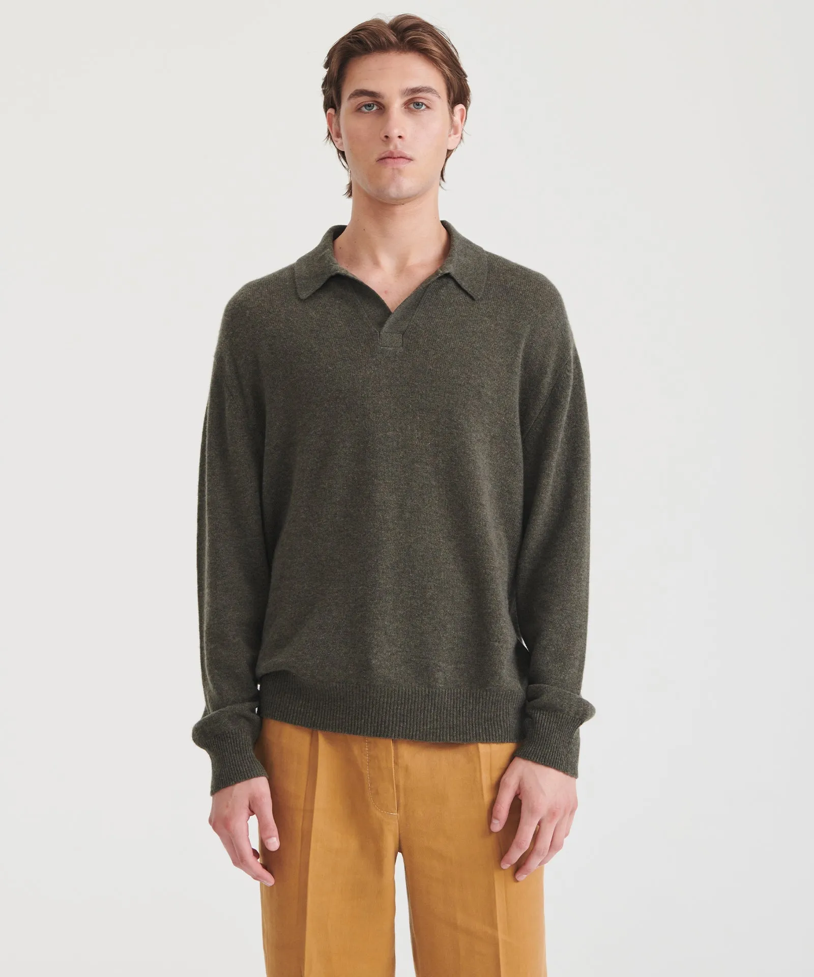 Lightweight Cashmere Relaxed Polo sold by NAADAM product image thumbnail 5