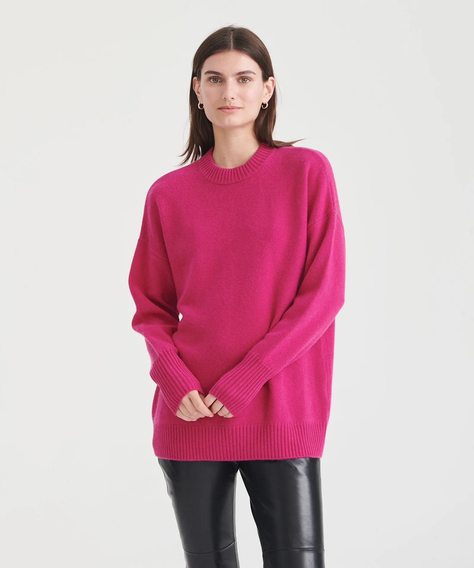 Luxe Cashmere Oversized Crewneck Sweater sold by NAADAM product image thumbnail 2