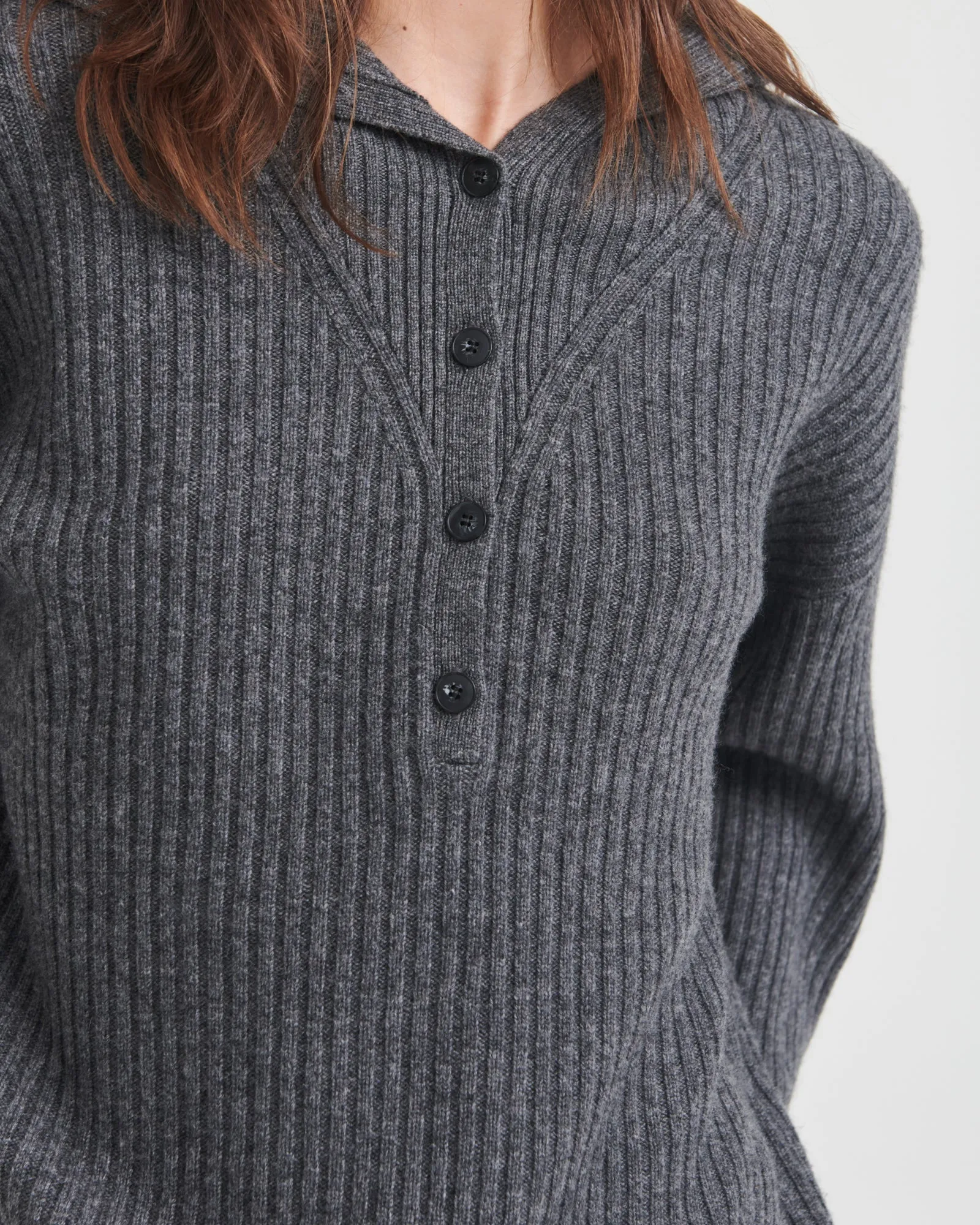 Cashmino Half Button Sweater sold by NAADAM product image thumbnail 4
