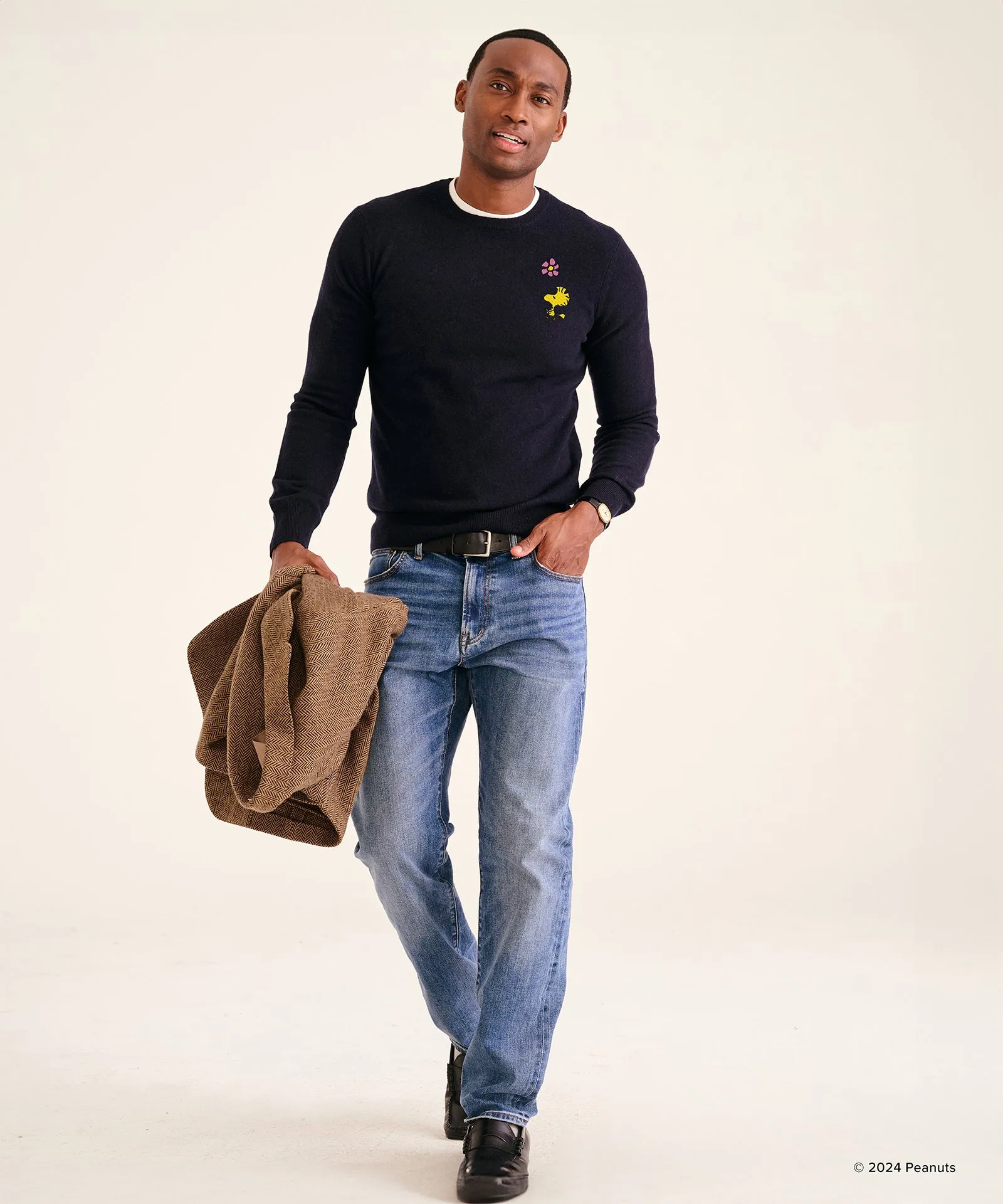 Men's Woodstock Flower Cashmere Sweater sold by Naadam