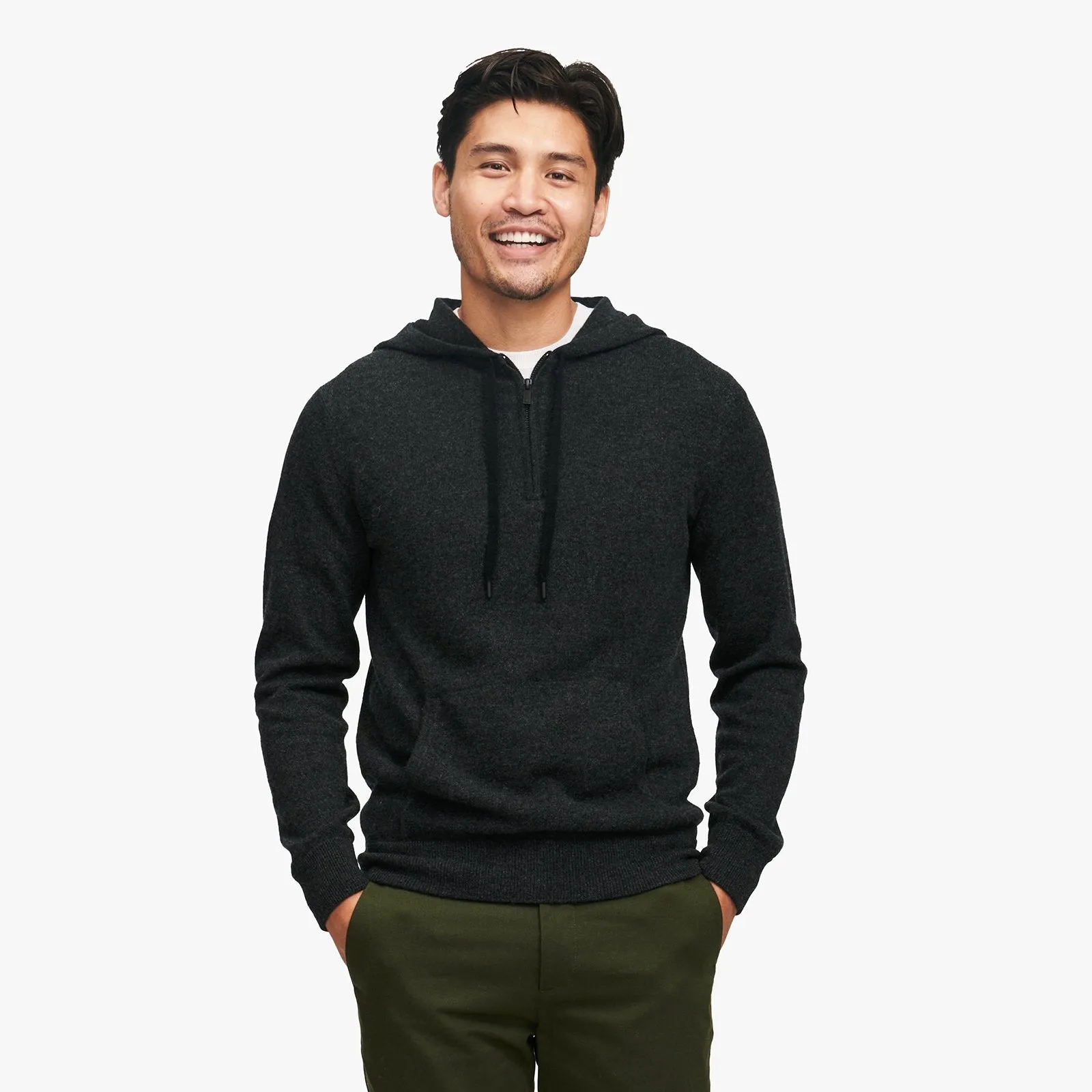 Cashmere Quarter Zip Hoodie sold by Naadam product image thumbnail 3