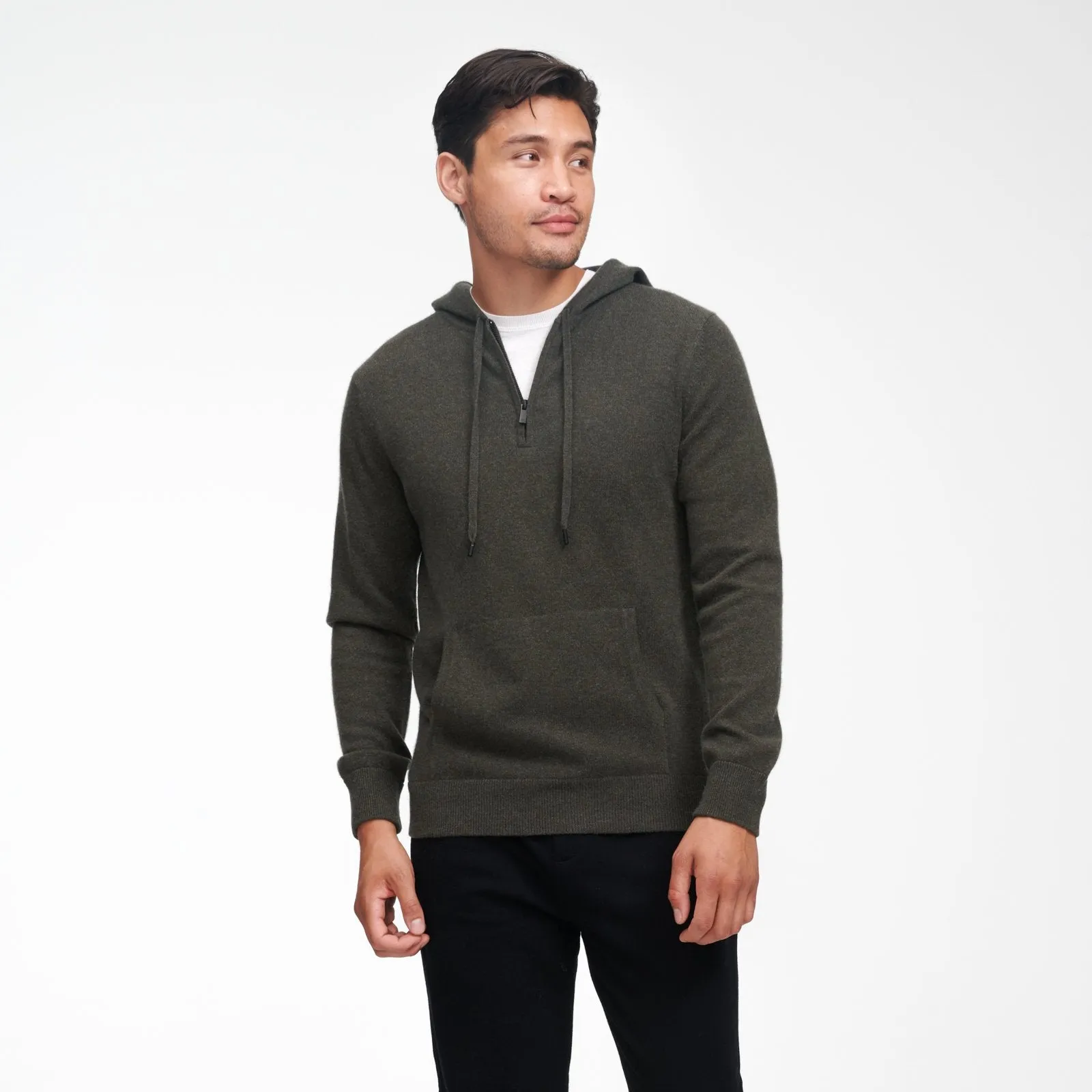 Cashmere Quarter Zip Hoodie sold by Naadam product image thumbnail 2
