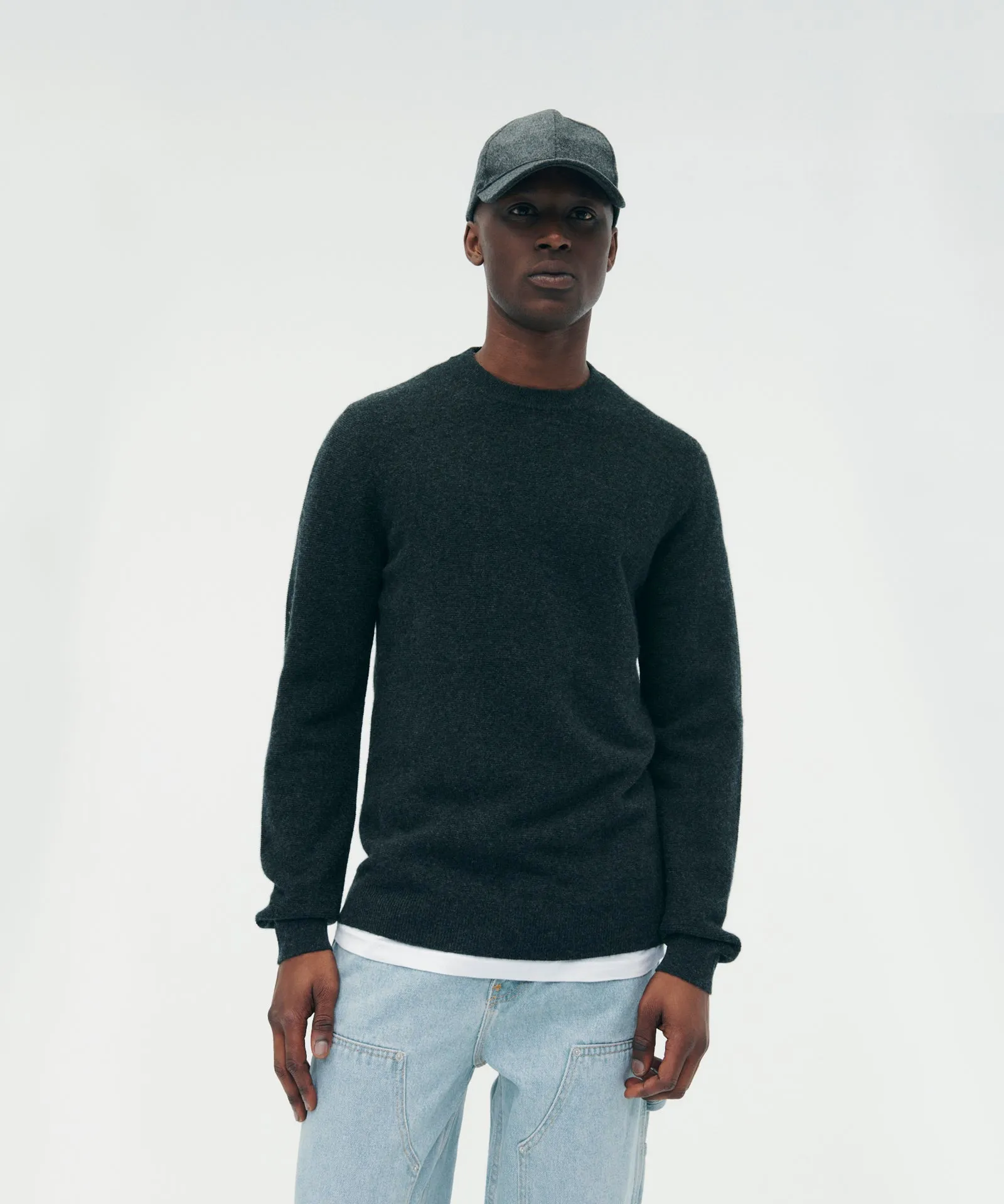 Signature Cashmere Textured Crewneck Sweater sold by Naadam product image thumbnail 2