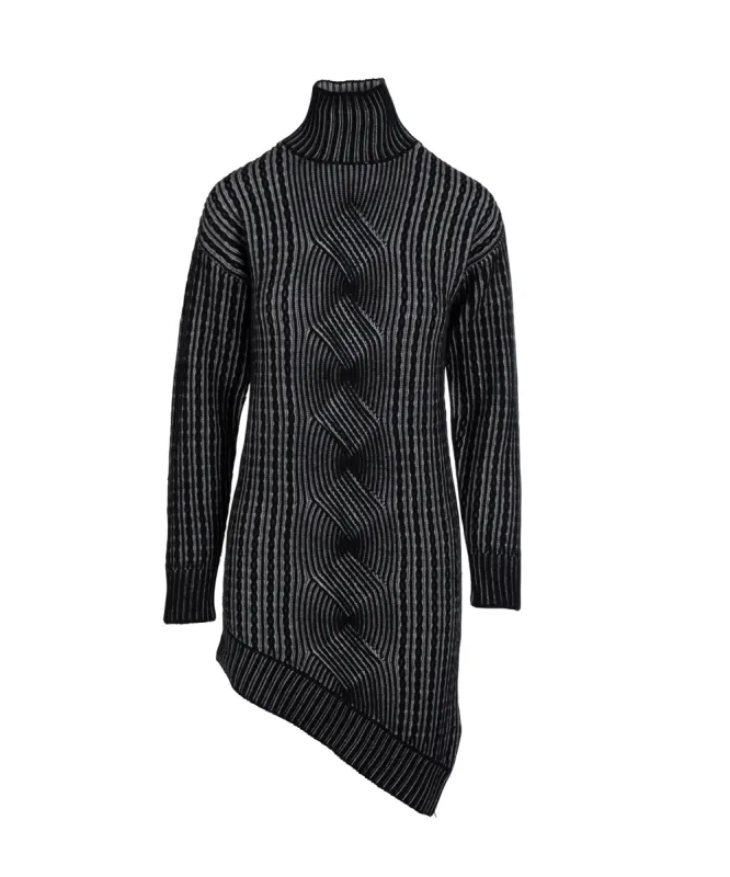 Cashmino Plaited Asymmetrical Tunic Dress sold by Naadam