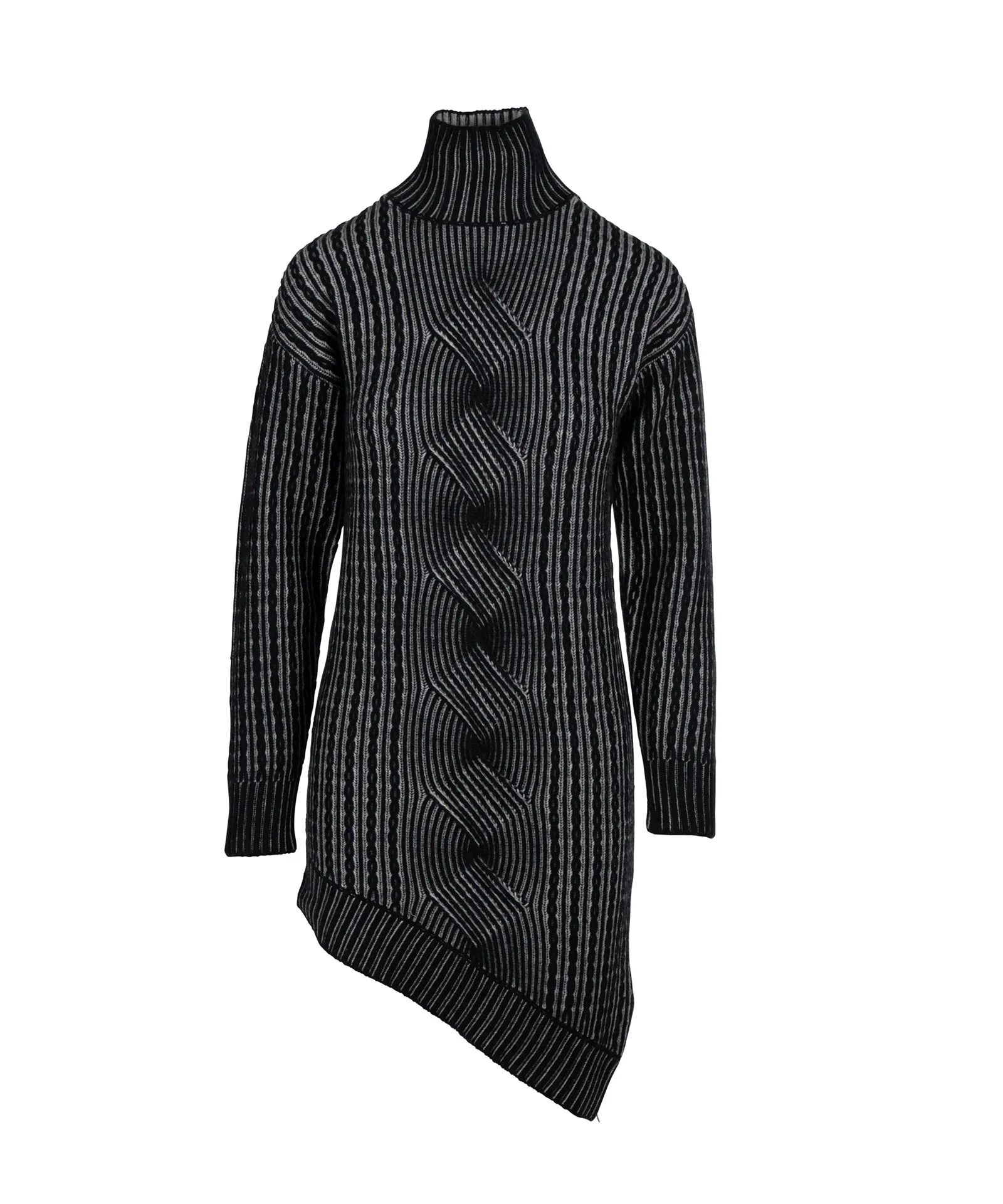 Cashmino Plaited Asymmetrical Tunic Dress sold by Naadam