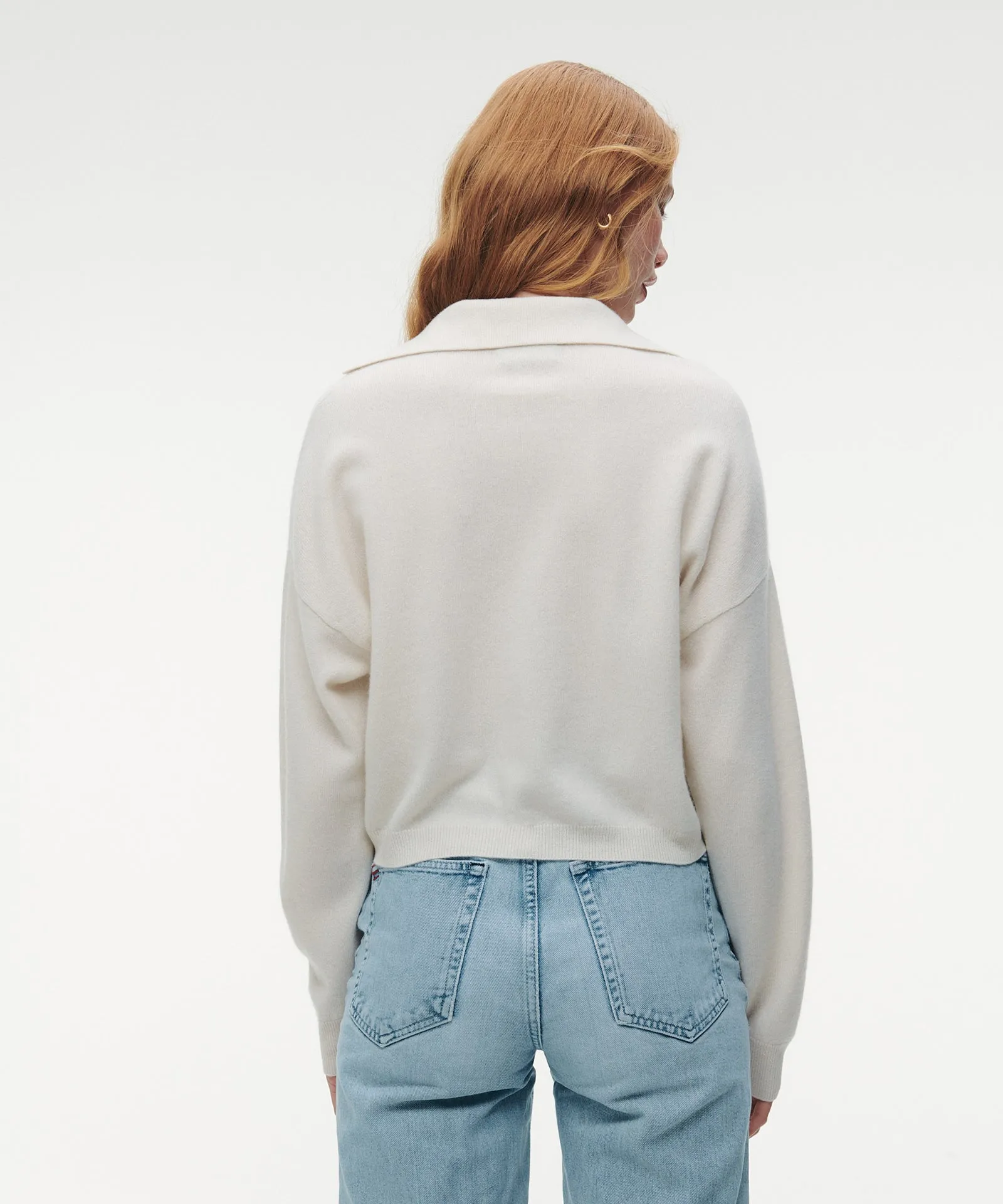 Signature Cashmere Polo Sweater sold by NAADAM product image thumbnail 5