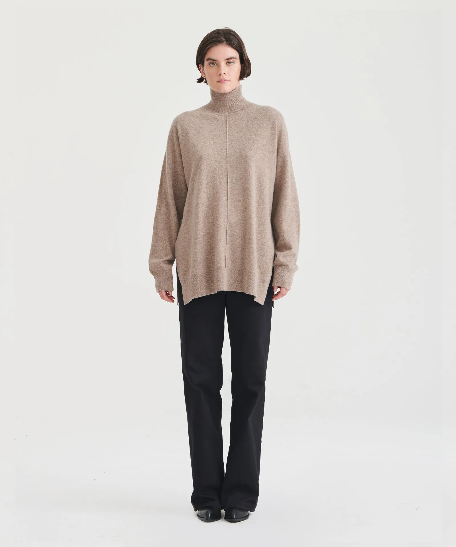 Washable Cashmere Turtleneck Tunic sold by Naadam product image thumbnail 2