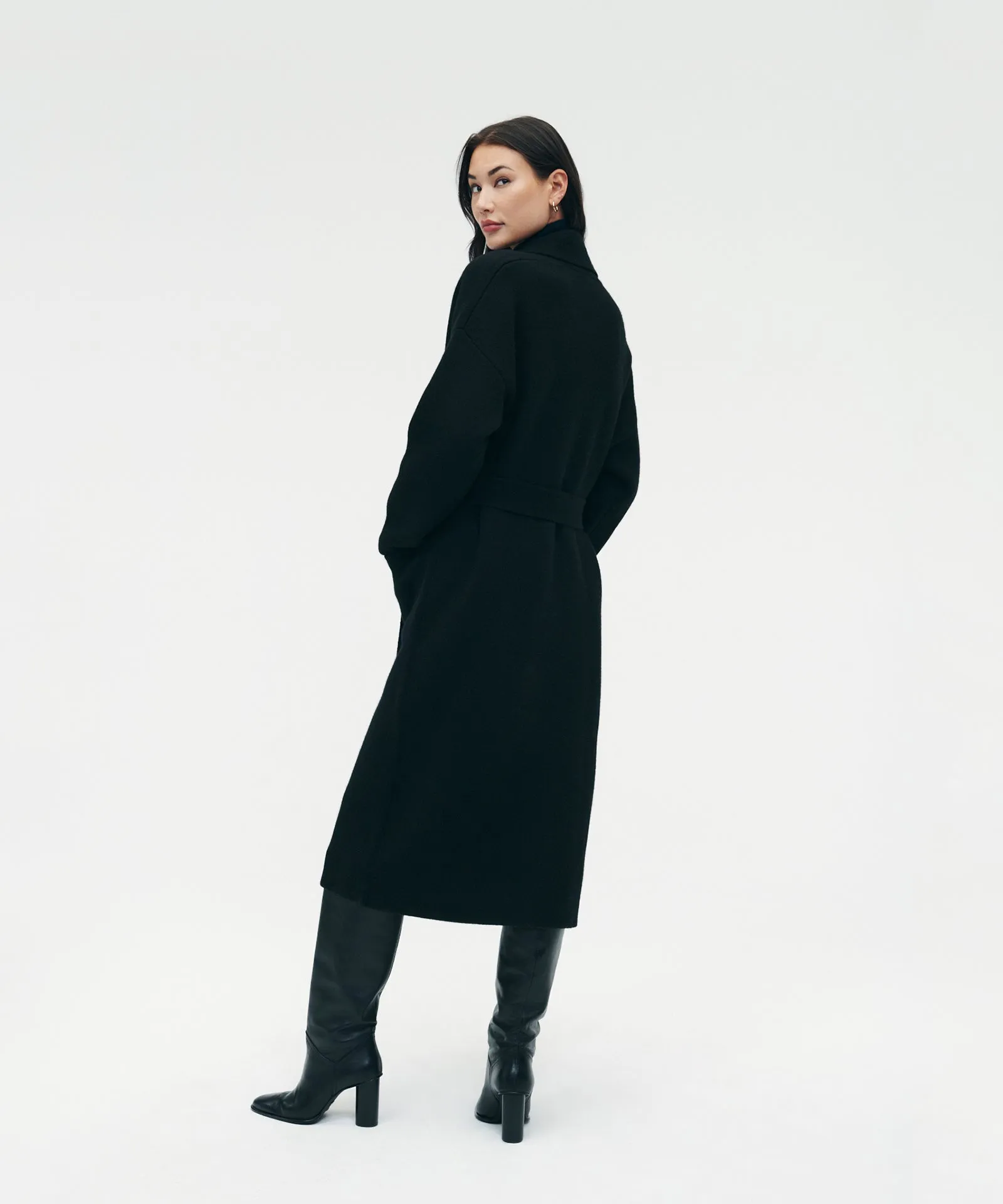 Luxe Merino Cashmere Tie Waist Coat sold by NAADAM product image thumbnail 5