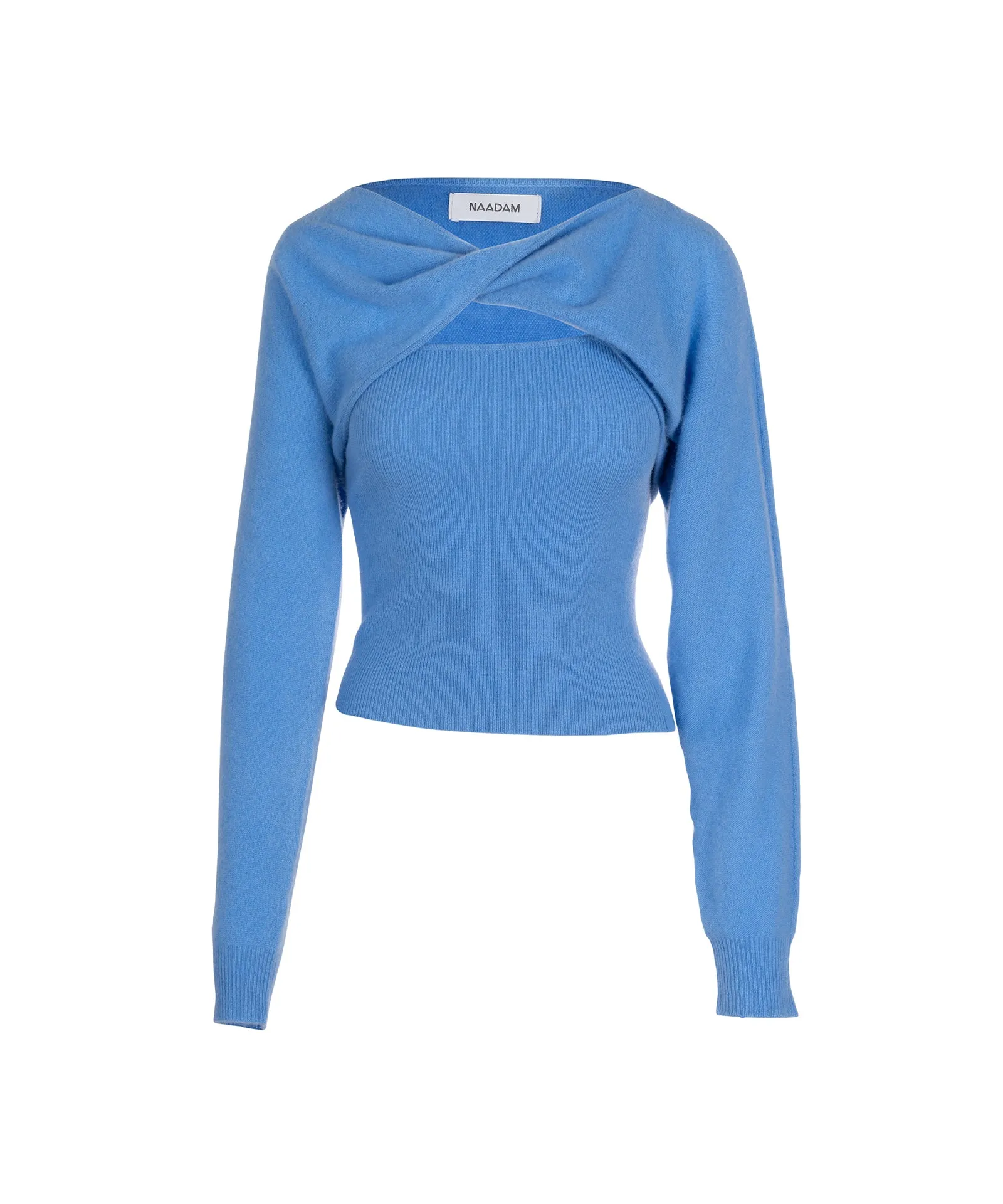 Cashmere Twisted Bolero Sweater sold by Naadam product image thumbnail 3