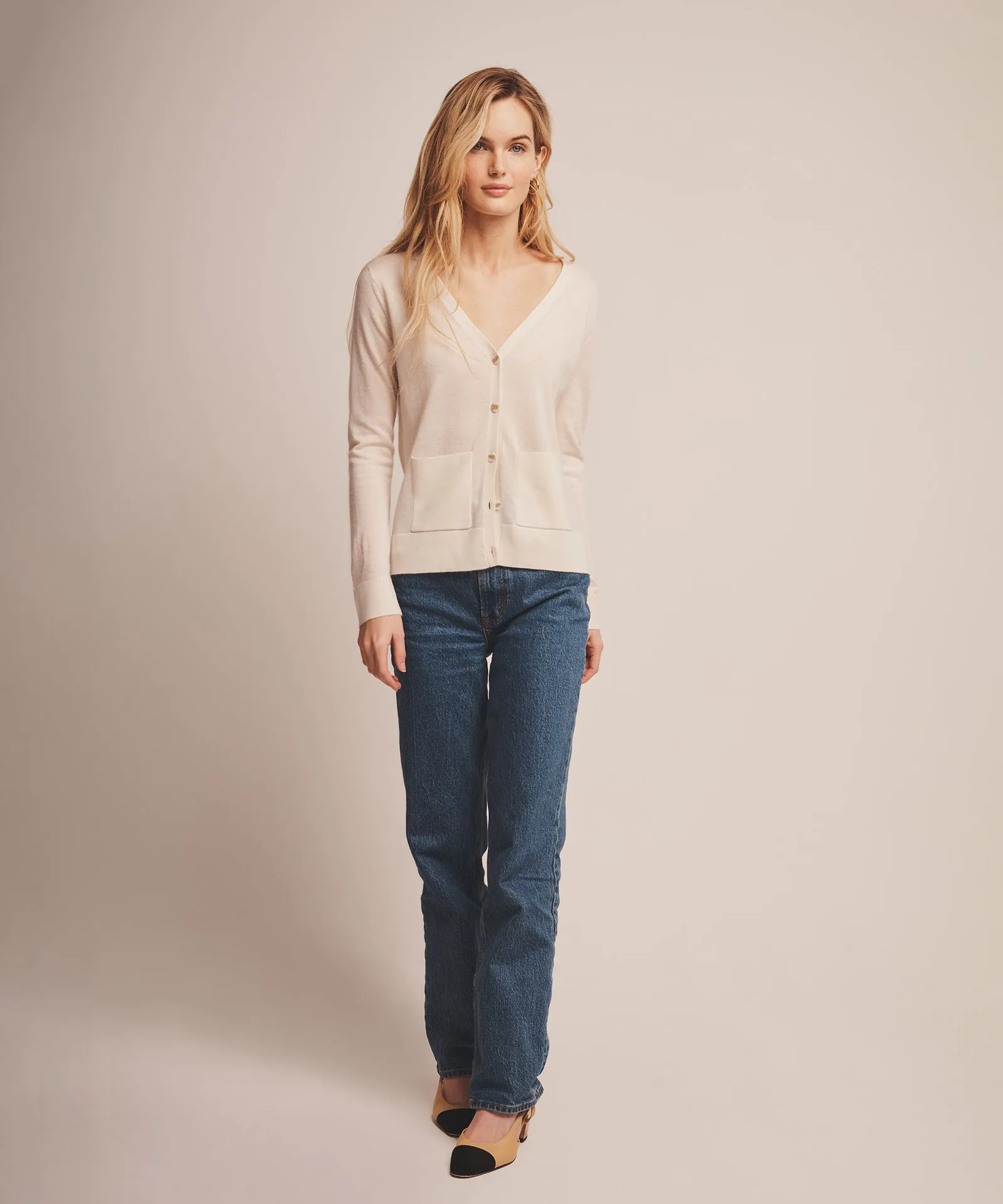 Super Fine Cashmere Cardigan sold by Naadam product image thumbnail 3