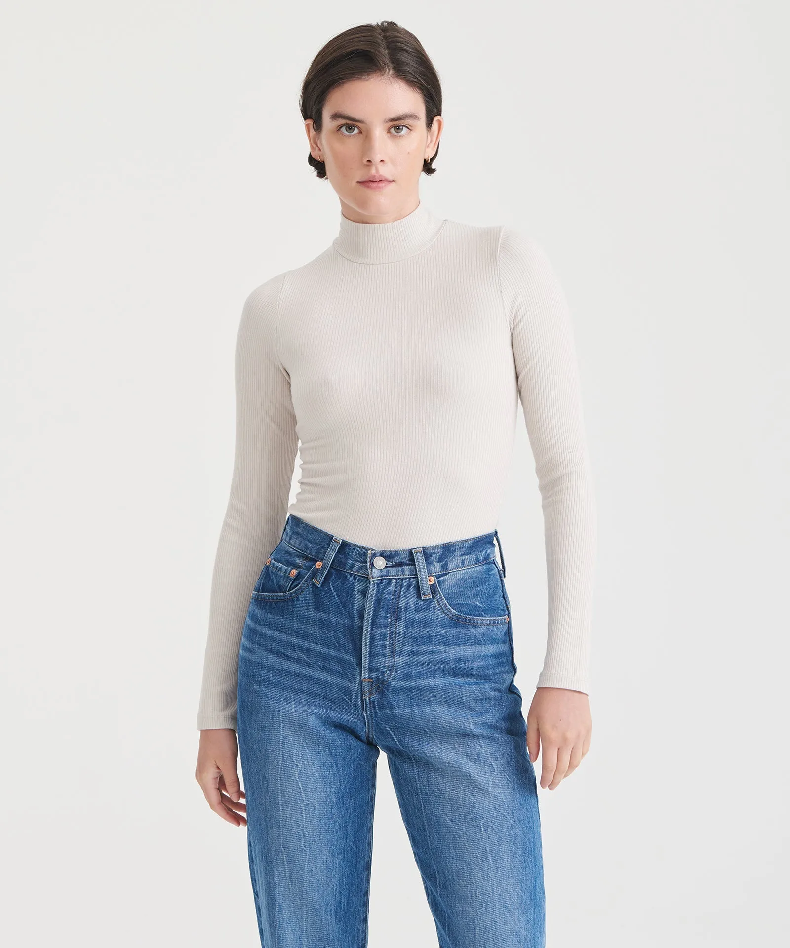 Ribbed Modal Cashmere Turtleneck sold by Naadam