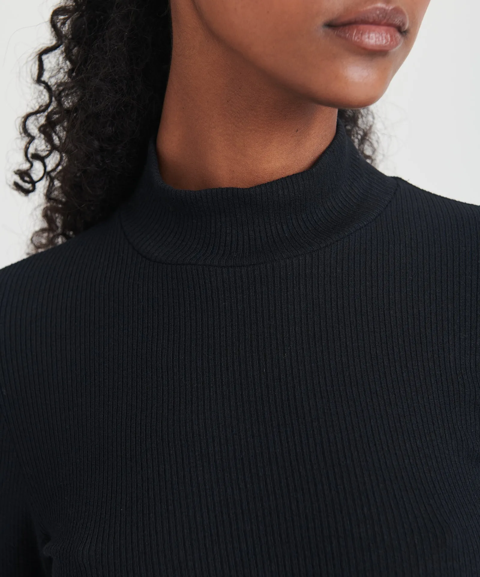 Ribbed Modal Cashmere Turtleneck sold by Naadam product image thumbnail 4