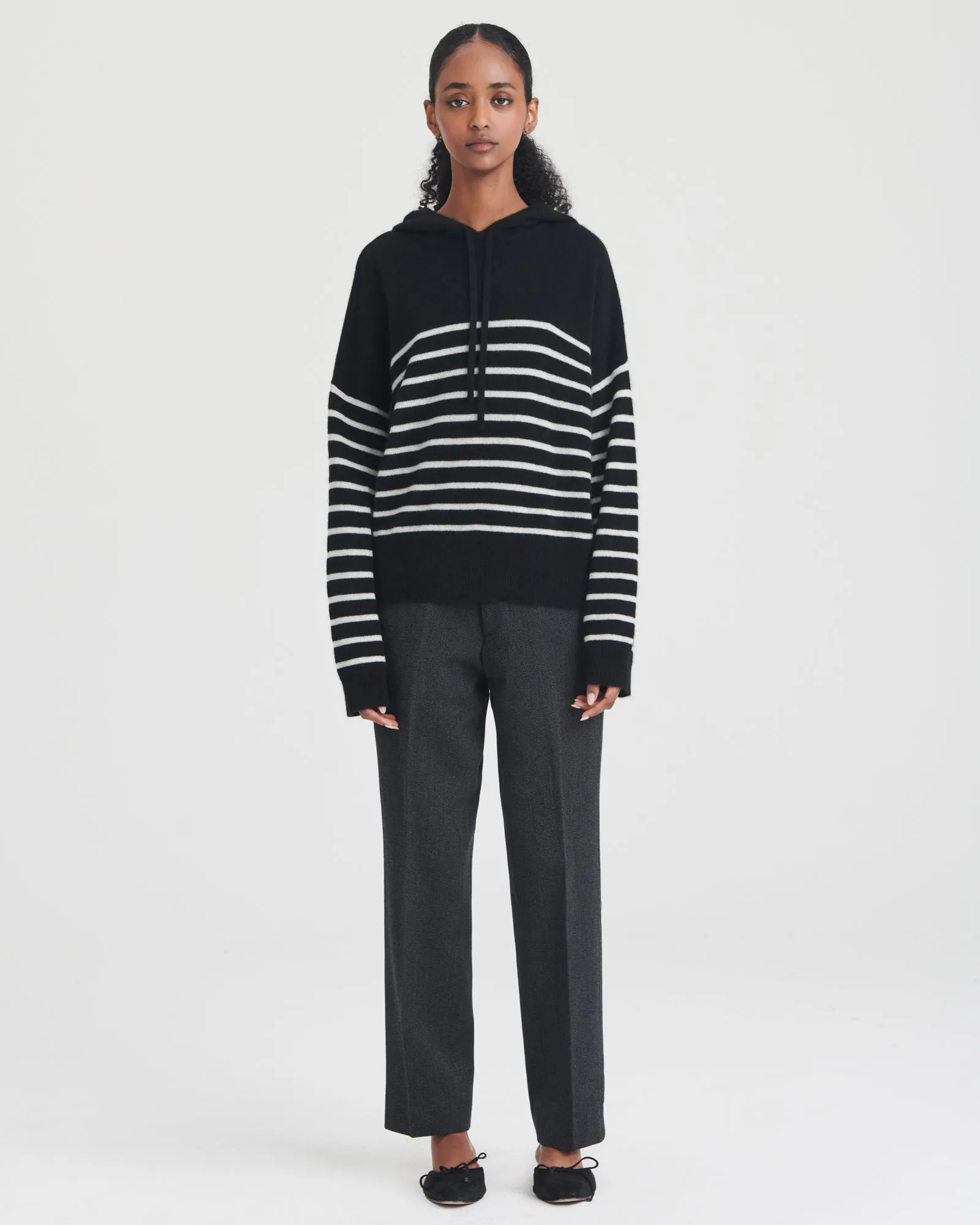 Lightweight Striped Cashmere Oversized Hoodie sold by Naadam