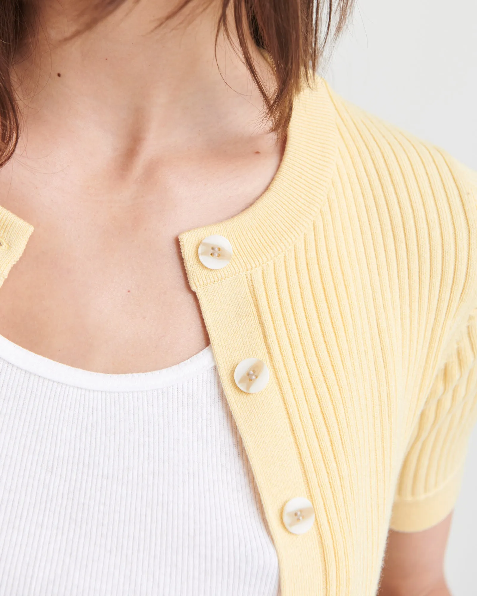 Silk Cashmere Short Sleeve Cardigan sold by Naadam product image thumbnail 2