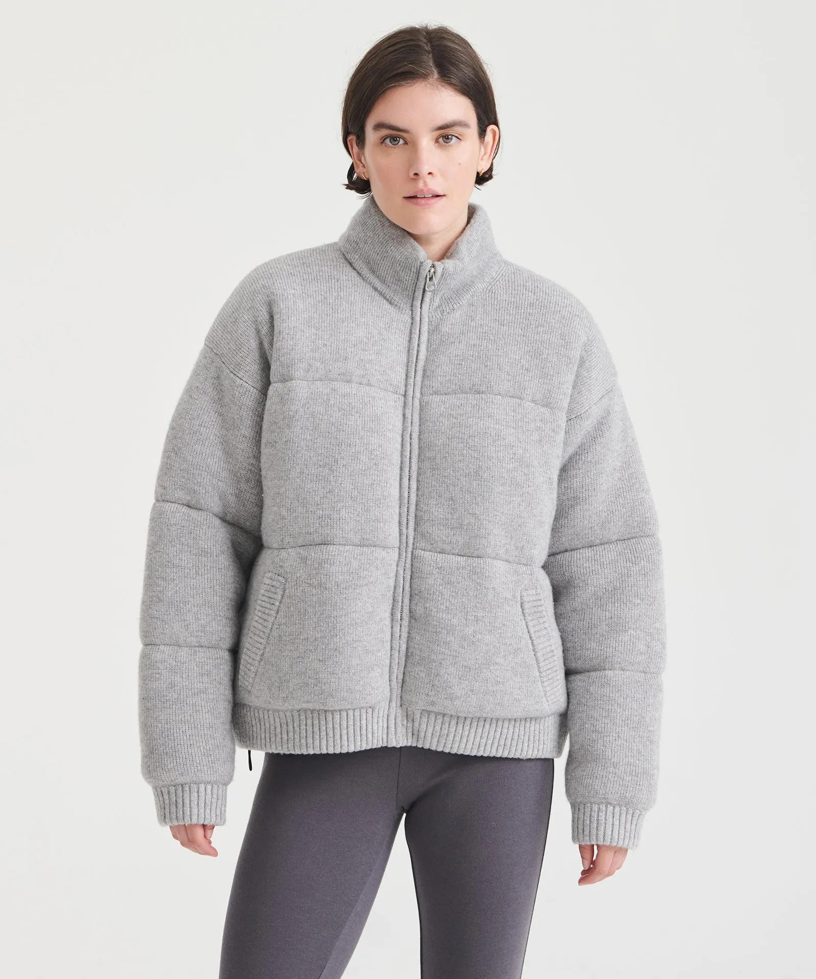 Merino Cashmere Puffer Jacket sold by Naadam