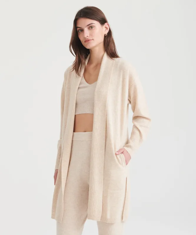 Cashmere Duster Cardigan with Side Slits sold by Naadam