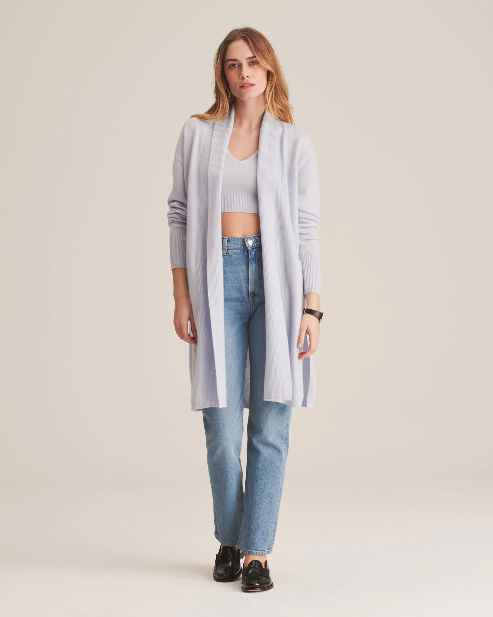 Cashmere Duster Cardigan with Side Slits sold by Naadam product image thumbnail 3