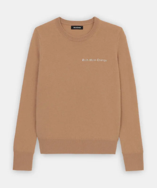 "Rich Mom Energy" - The Original Cashmere Sweater Women's sold by Naadam