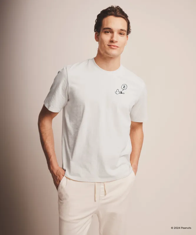 Peanuts Sleeping Woodstock Tee sold by Naadam