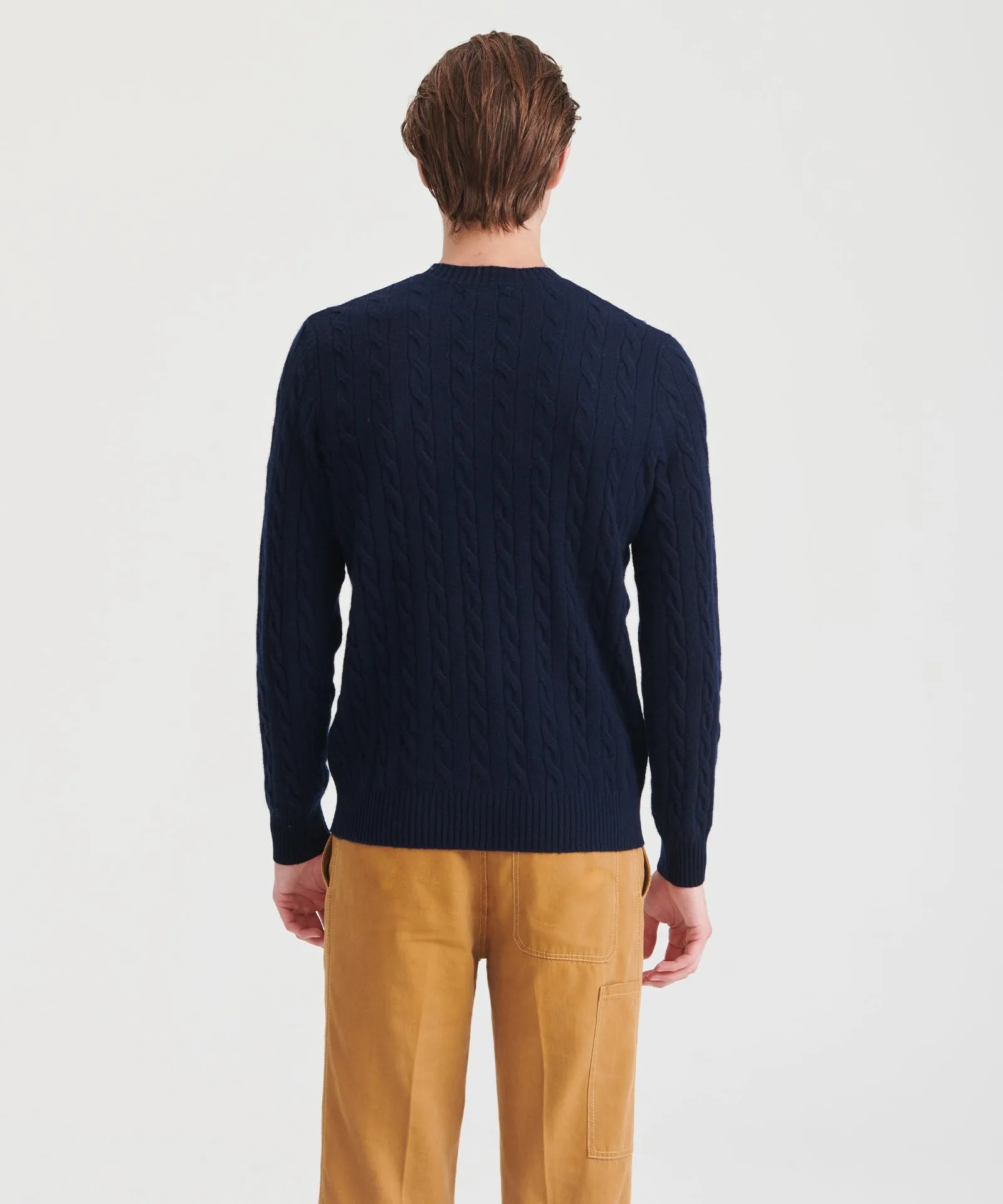 Cashmere Cable Knit Crewneck sold by Naadam product image thumbnail 5