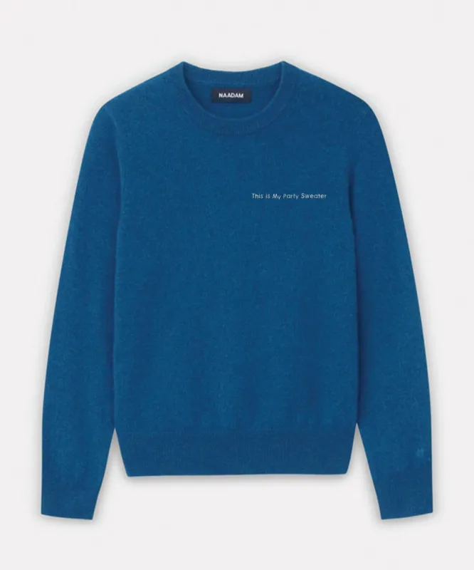 "This Is My Party Sweater" - The Original Cashmere Sweater Men's sold by Naadam