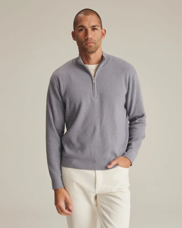 Café Cotton Cashmere Quarter Zip sold by Naadam