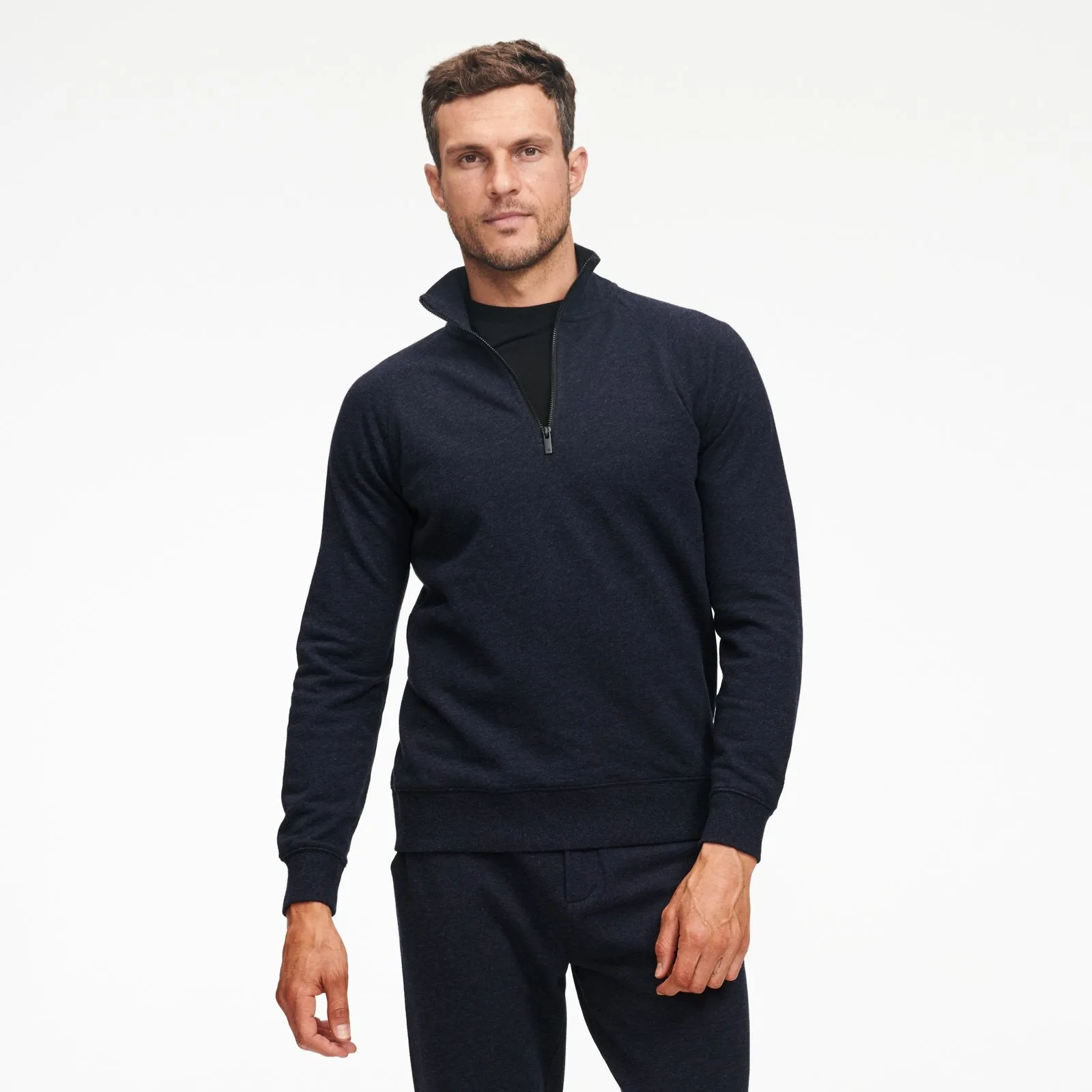 Fleece Quarter Zip Sweatshirt sold by Naadam product image thumbnail 2