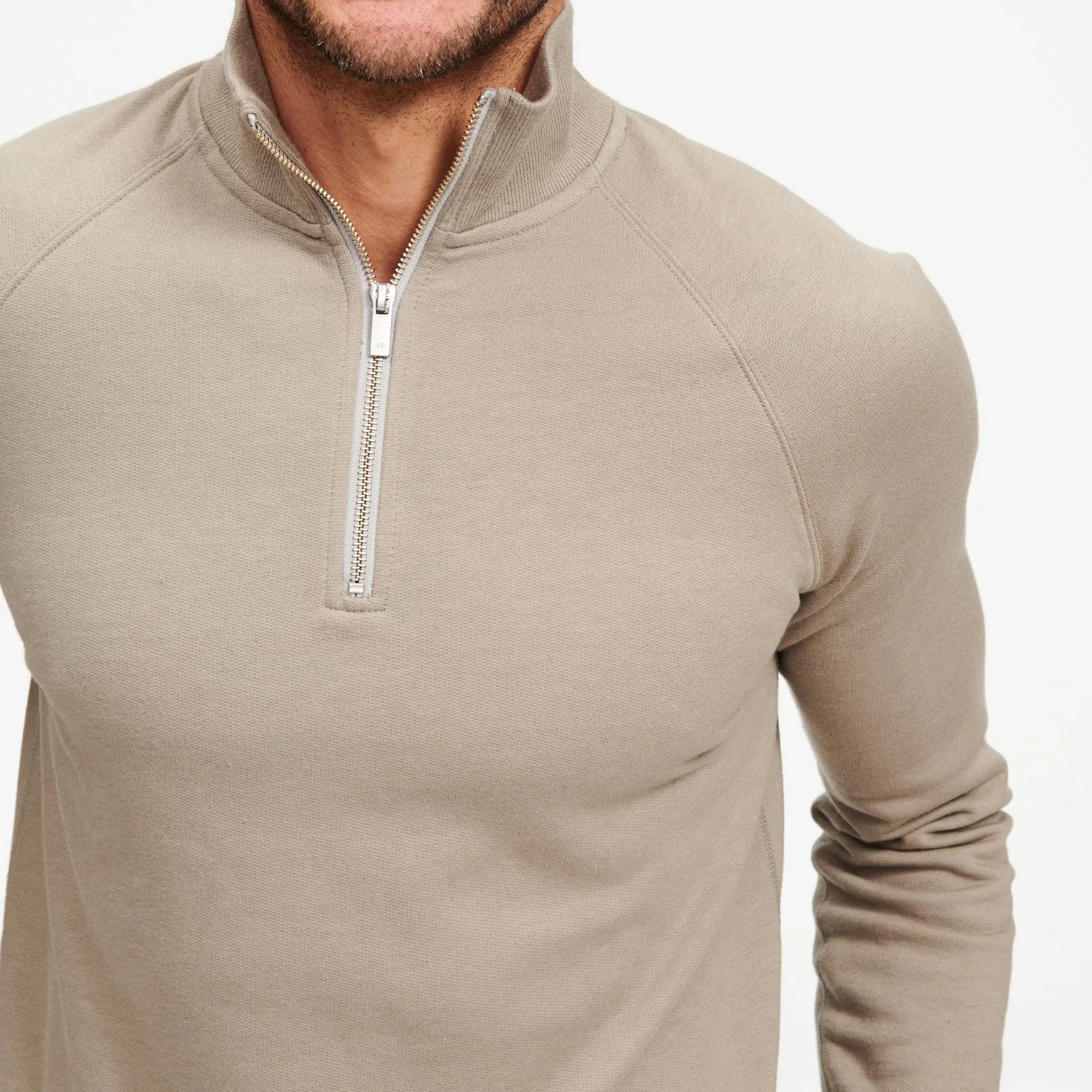 Fleece Quarter Zip Sweatshirt sold by Naadam product image thumbnail 5