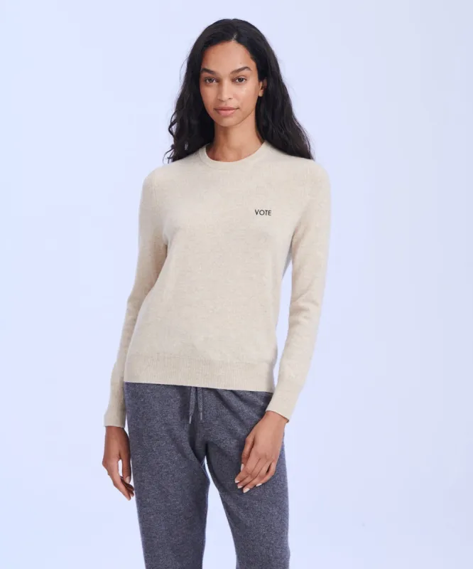 "VOTE" - The Original Cashmere Sweater Women's sold by Naadam