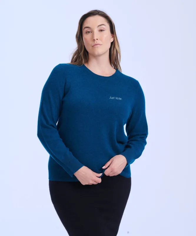 "Just Vote." - The Original Cashmere Sweater Women's sold by Naadam