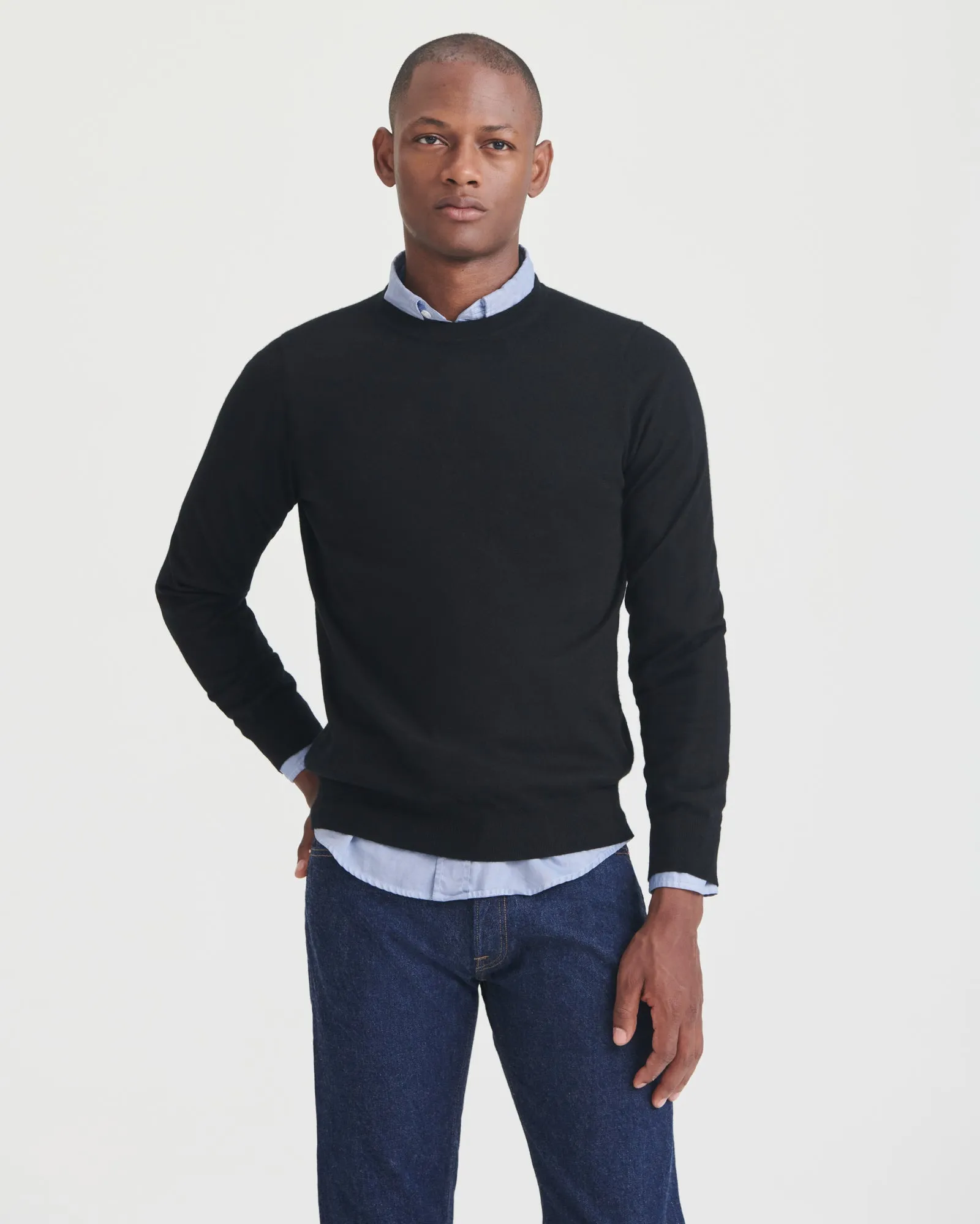 Super Fine Cashmere Long Sleeve Crewneck sold by NAADAM product image thumbnail 4
