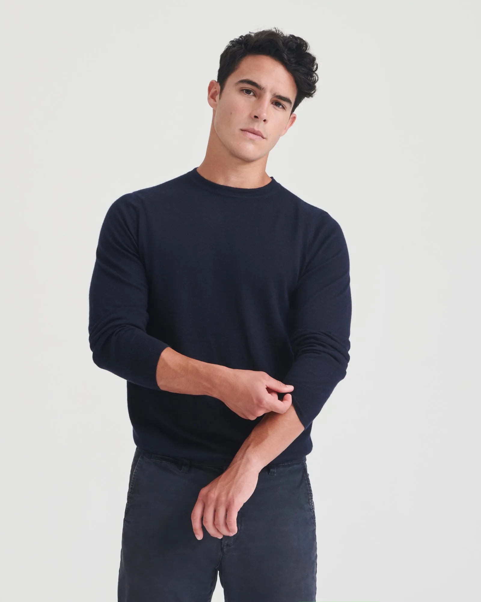 Super Fine Cashmere Long Sleeve Crewneck sold by NAADAM product image thumbnail 2