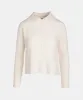 Cashmino Ribbed Collared Cardigan sold by Naadam