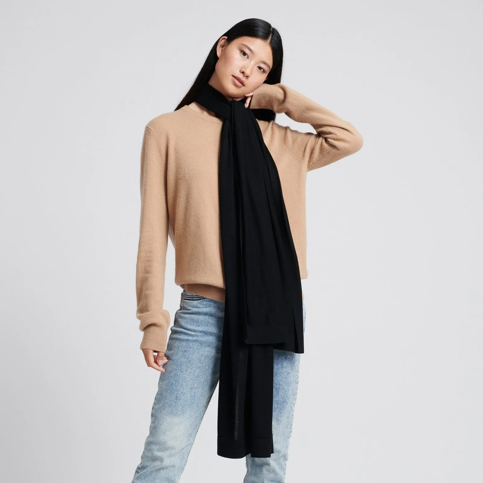 Chetwyn Silk Cashmere Travel Wrap sold by Naadam product image thumbnail 5