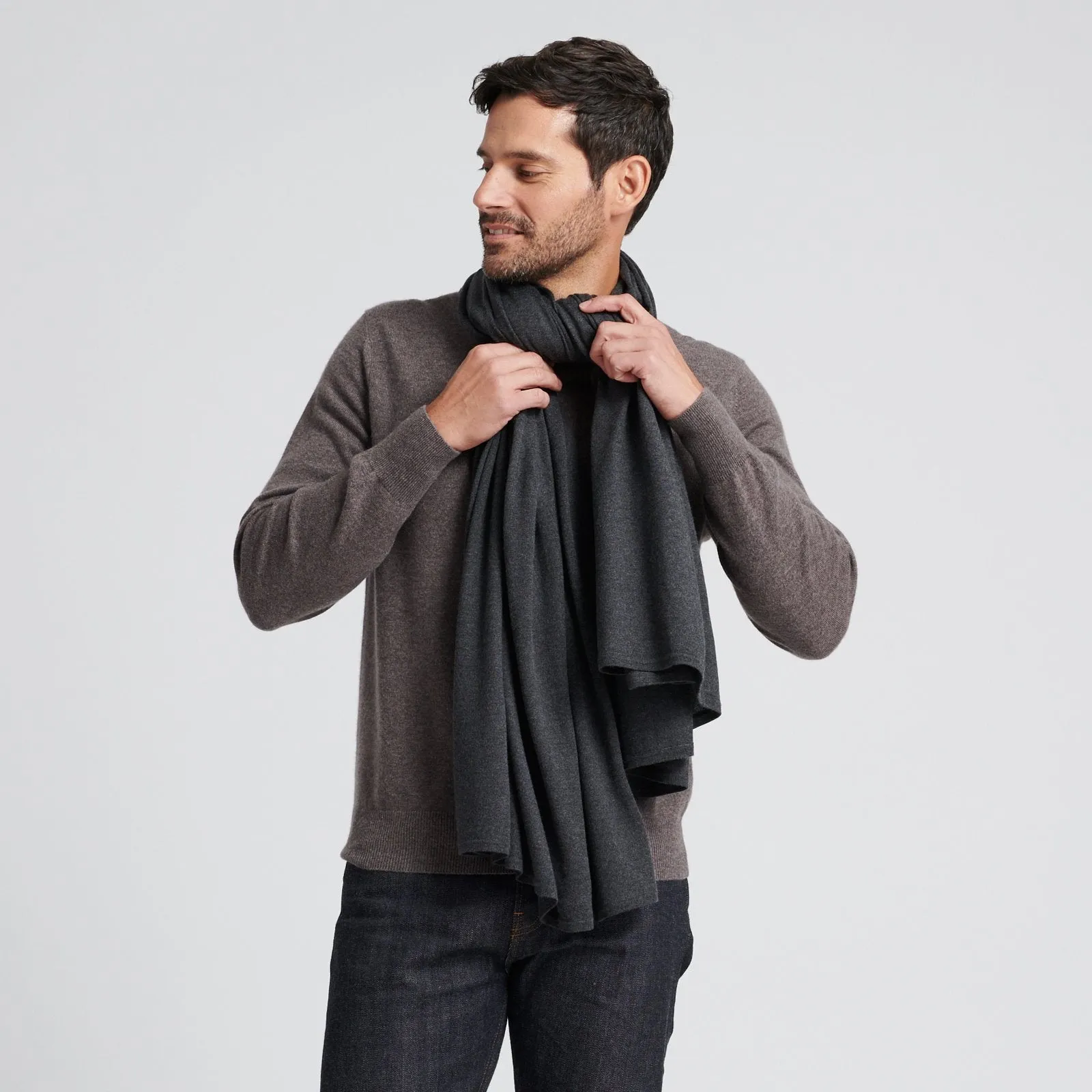 Chetwyn Silk Cashmere Travel Wrap sold by Naadam product image thumbnail 2