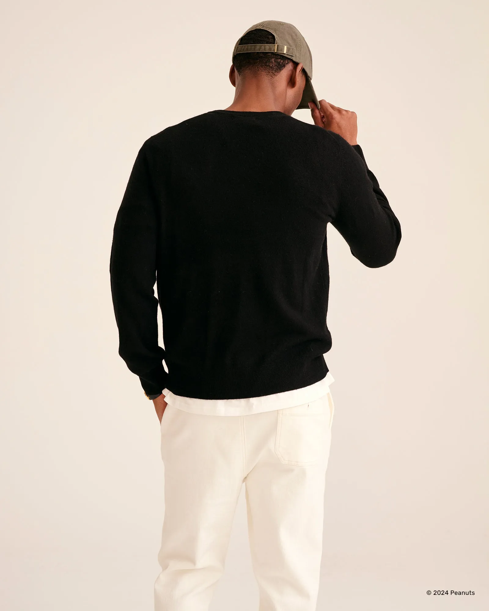 Men's Peanuts Hug Sweater sold by Naadam product image thumbnail 4