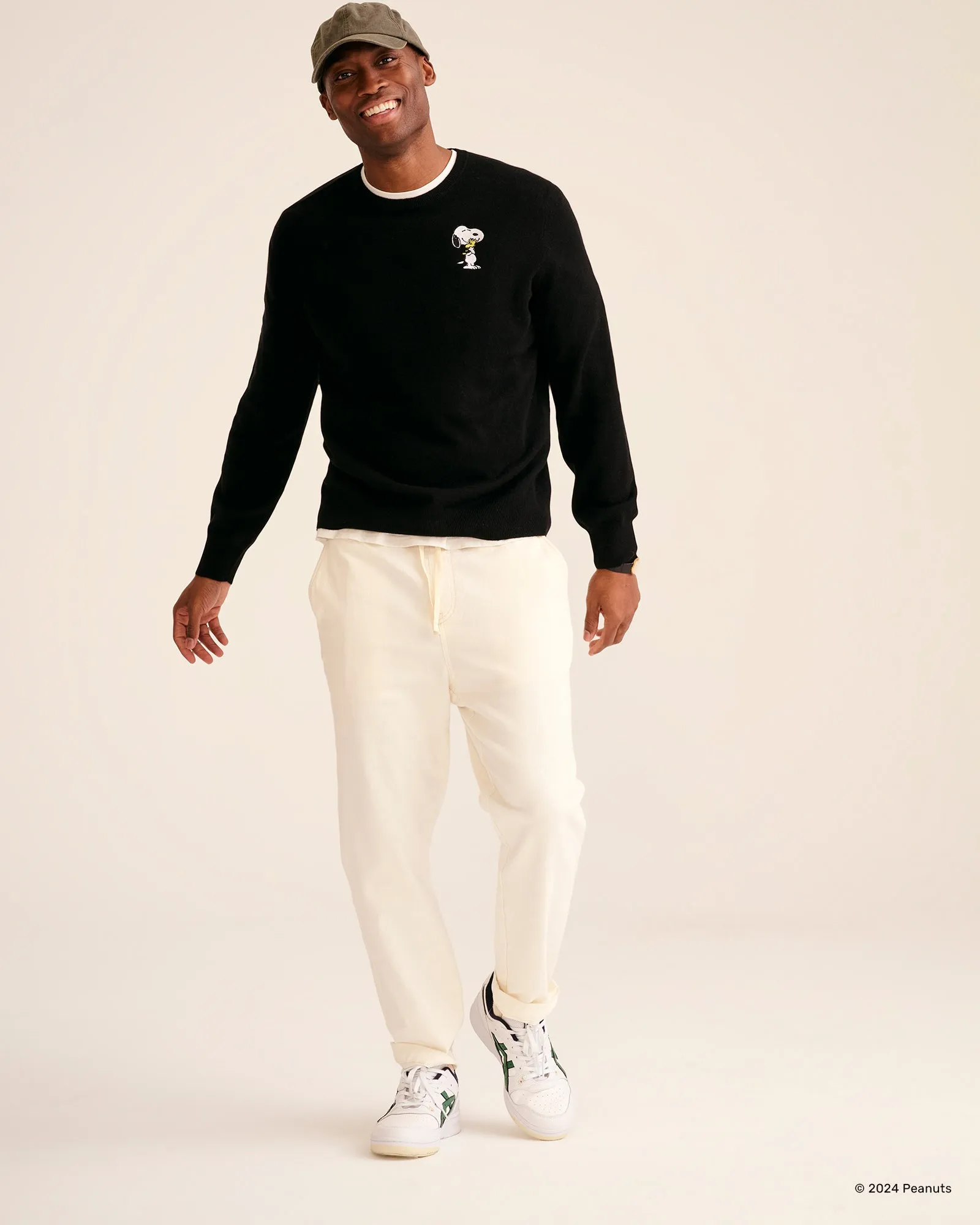 Men's Peanuts Hug Sweater sold by Naadam