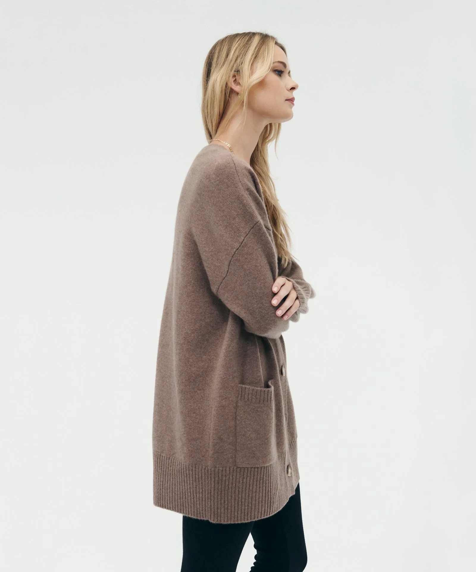 Luxe Cashmere Grandpa Cardigan sold by NAADAM product image thumbnail 4