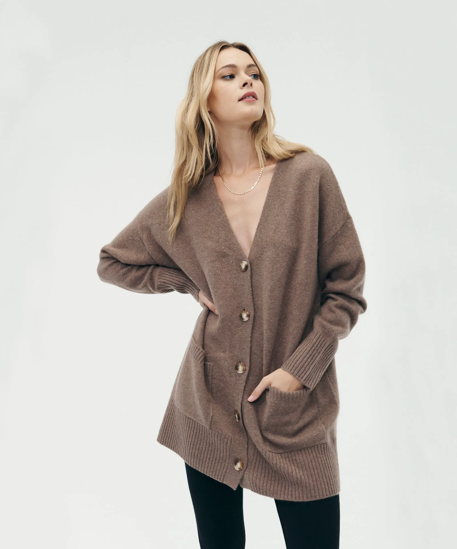Luxe Cashmere Grandpa Cardigan sold by NAADAM product image thumbnail 3