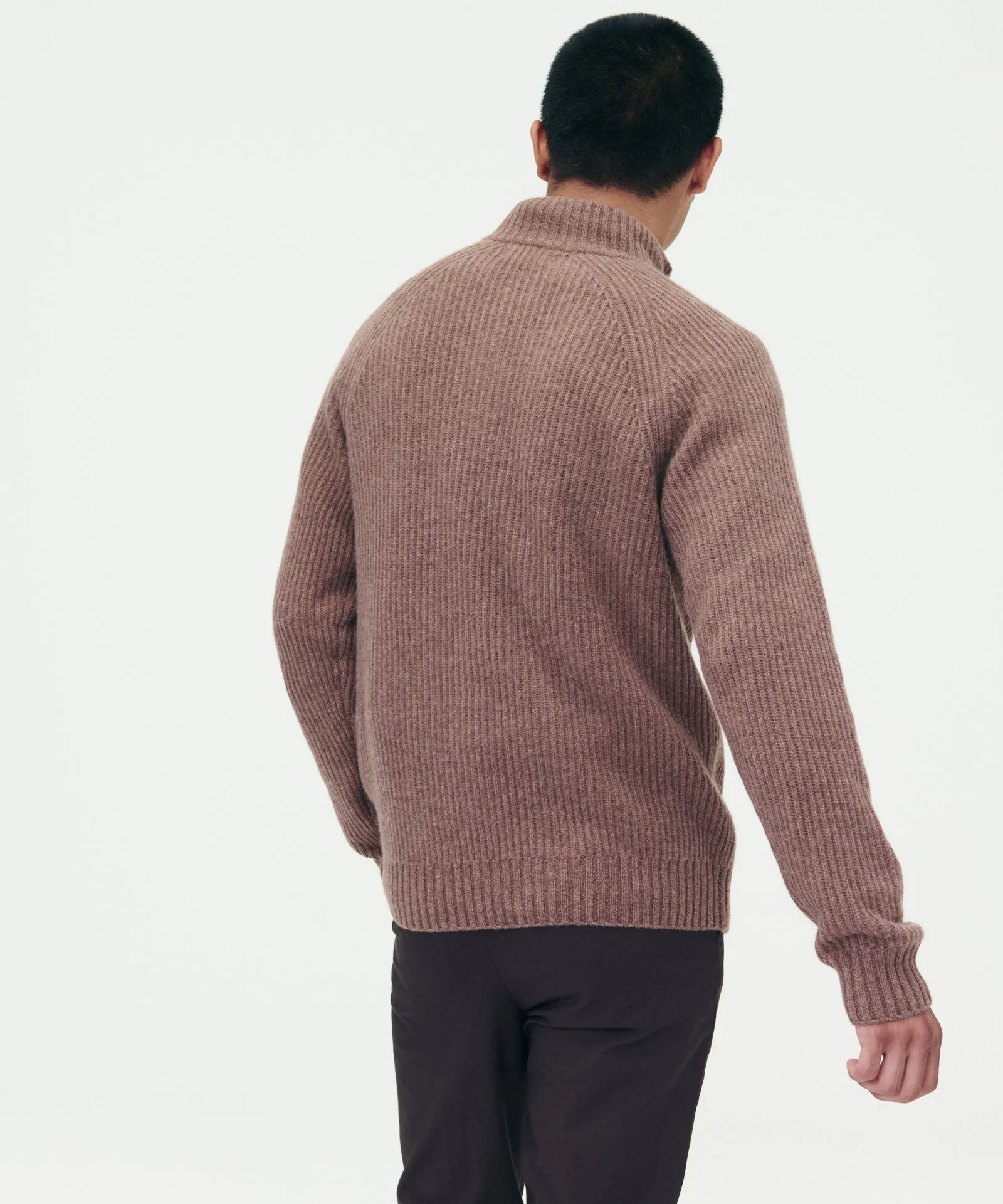 Luxe Cashmere Fisherman Quarter Zip sold by NAADAM product image thumbnail 5