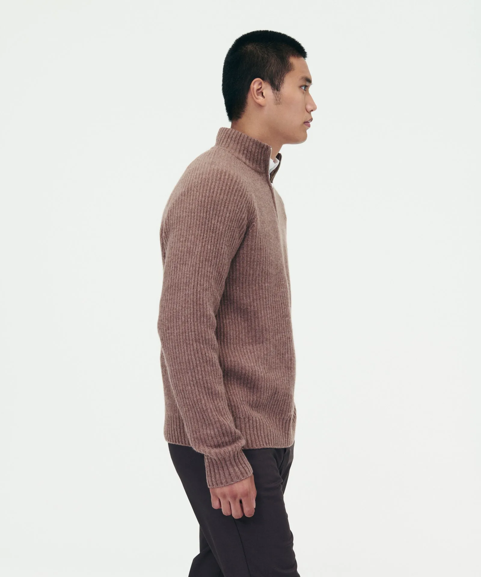 Luxe Cashmere Fisherman Quarter Zip sold by NAADAM product image thumbnail 4