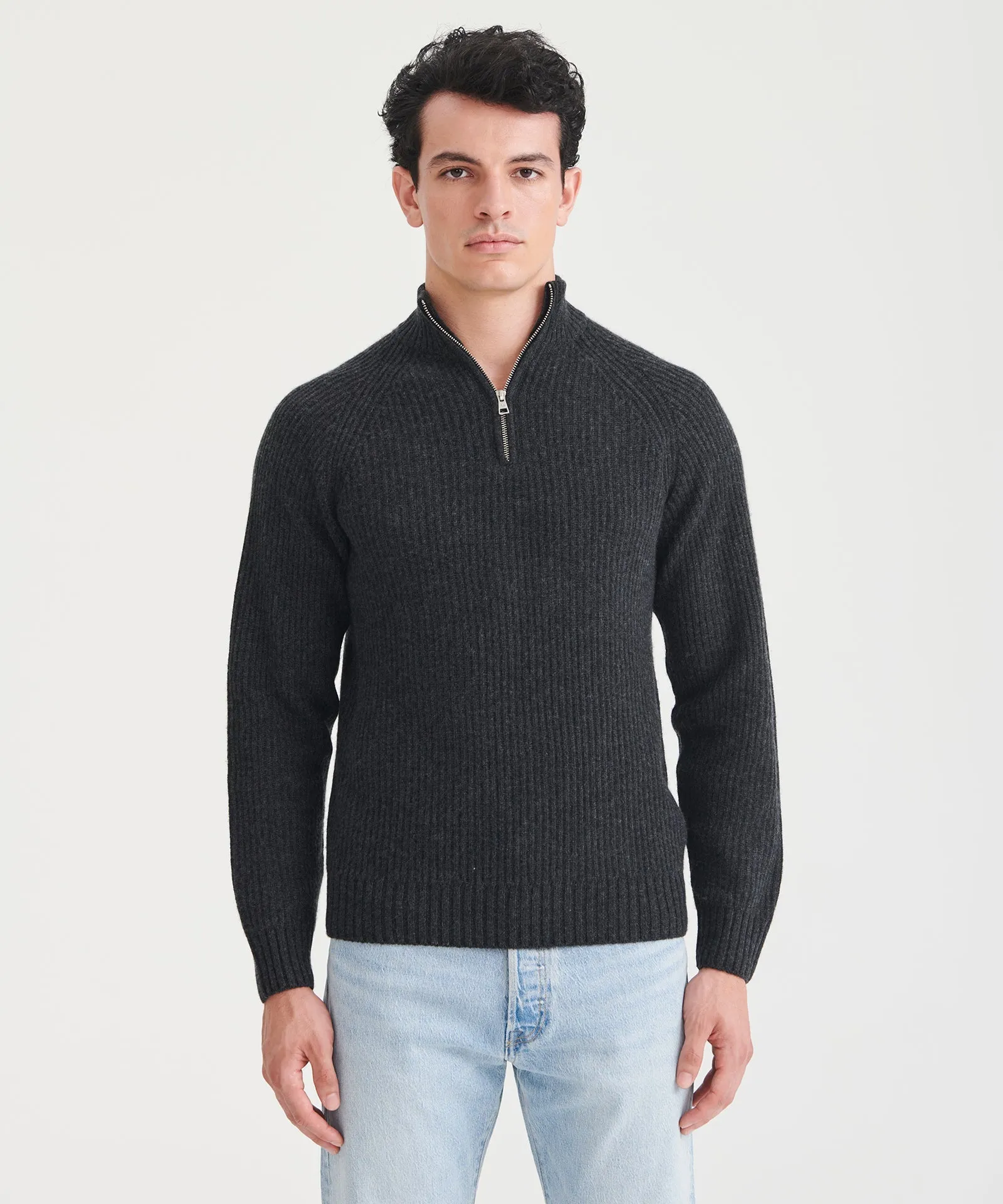 Luxe Cashmere Fisherman Quarter Zip sold by NAADAM product image thumbnail 2